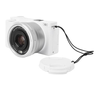 5K Digital Camera for Photography, 72MP Vlogging Cameras for, 12X Optical Zoom, 3.0 Inch Flip Screen, Multiple Filters LED Flash, for Landscape Portrait (Black) (White)