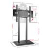 JDJXYNSRT TV Bracket Floor TV Stand for 40-86 Inch TVs, 0-90 Horizontal and Vertical Screen Switching, Tall TV Stand Space Saving for Corner and Bedroom( view 2