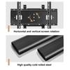 JDJXYNSRT TV Bracket Floor TV Stand for 40-86 Inch TVs, 0-90 Horizontal and Vertical Screen Switching, Tall TV Stand Space Saving for Corner and Bedroom( view 3
