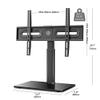 JDJXYNSRT TV Bracket tv Wall Mount TV Stand Mount, Height Adjustable Table Top TV Stand with Wire Management, Latch Design( view 2