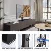 JDJXYNSRT TV Bracket tv Wall Mount TV Stand Mount, Height Adjustable Table Top TV Stand with Wire Management, Latch Design( view 4