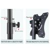 JDJXYNSRT TV Bracket Floor TV Stand Base with Height Adjustable Mount, 360 Horizontal and Vertical Screen Rotation, for Most 26 to 65 Inch Screen( view 3