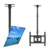 JDJXYNSRT TV Ceiling Mount Adjustable Bracket - TV Wall Mount Bracket Fits 32-65 Inch 4K TVs, Adjustable Height Telescoping Tilt and Swivel Flat Screen Display, Black, view 1