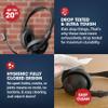 SENTRY Bulk Rugged School Headphones, Durable for Kids, Students, Teachers, Classrooms, 3.5mm or USB-C Jack Options, Optional Boom Mic for Online Learning (8 Count - 3.5mm with Boom Mic, 8, Count) view 2