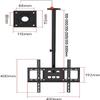 JDJXYNSRT Adjustable Ceiling TV Mount Bracket for 32 50 inch Flat Screen TV Holds up to 110 lbs Height Adjustable Tilt Swivel TV Stand view 2