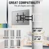 CondoMounts 37"80" TVs | Indoor Full Motion TV Mount Fits Pillars & Poles, No Drill Gazebo & Pergola TV Mount, VESA 600x400, Holds 110 lbs view 4
