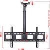 JDJXYNSRT Full Motion 360 Rotation TV Mount for 47 70inch Flat Screen TVs Tilt Swivel Bracket with 132 Lbs Loading Capacity view 2