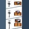 JDJXYNSRT Adjustable TV Mount Bracket - for 42-70 Inch Electric TV Lift Stand - Can Be Hidden in A Cabinet Motorized Tv Mount - Telescopic Electric TV Lift, Up to 60kg, Travel Less view 3