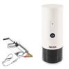 BoxWave Adapter Compatible with Aroma Portable Mini Espresso Maker - Micro SD Card miniReader, USB Type-C OTG Reader USB3.0 Adapter Keychain - Metallic Silver