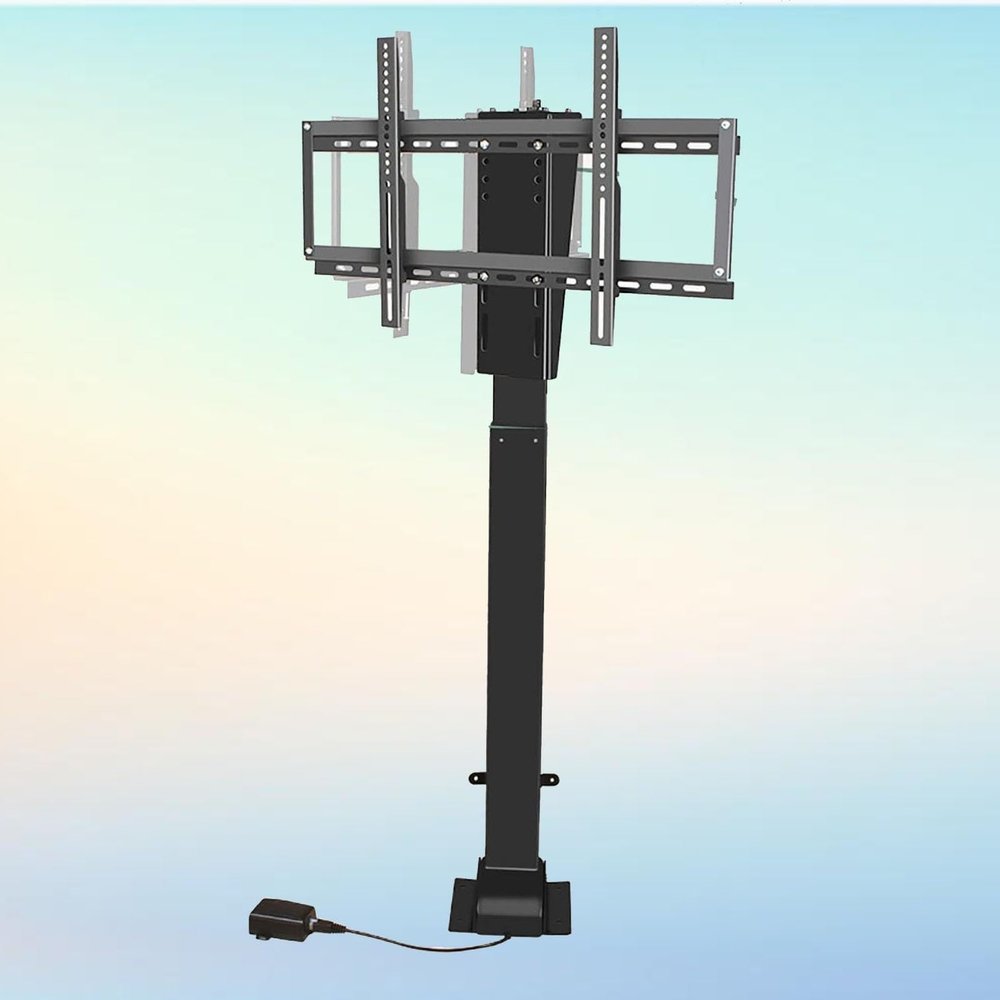 JDJXYNSRT Telescopic Electric TV Lift - Electric TV Lift Mount with 360 Rotation to Left and Right, Hidden in Cabinet, Suitable for 26-70 Inch LED Screens, with Load 60 kg/132 lbs