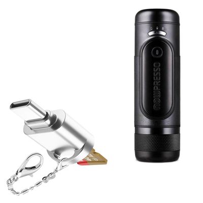 BoxWave Adapter Compatible with Nowxpesso Version 1 - Micro SD Card miniReader, USB Type-C OTG Reader USB3.0 Adapter Keychain - Metallic Silver