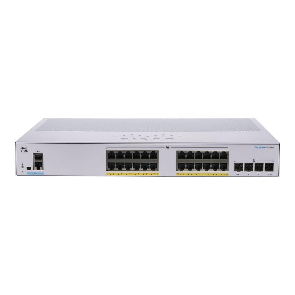 CBS350-24FP-4X Managed Switch | 24 Port GE | Full PoE | 4x10G SFP+ | Limited Lifetime Protection (CBS350-24FP-4X-NA)