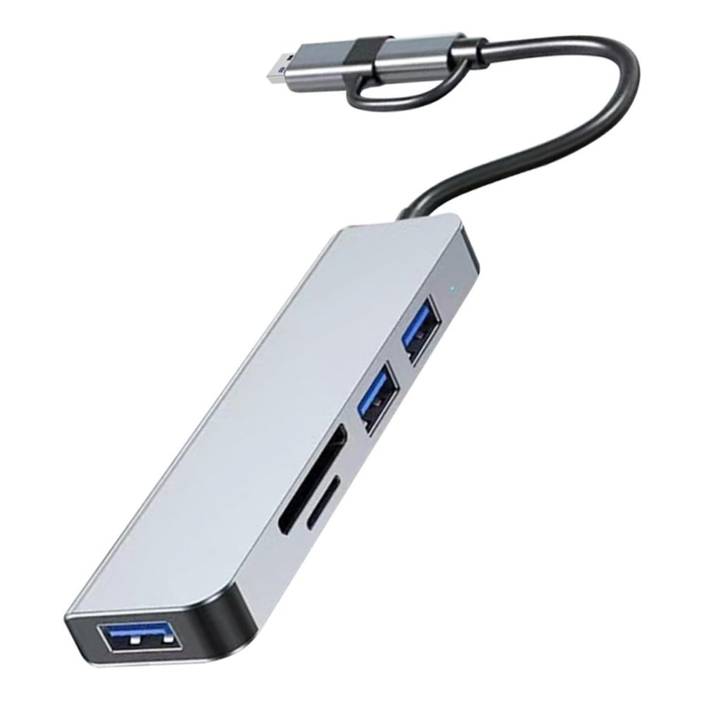 Artibetter USB Hub Adapter Type-c USB Dock Card Readers High-Speed Data Transfer for Laptop and Computer