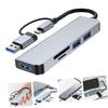 Artibetter USB Hub Adapter Type-c USB Dock Card Readers High-Speed Data Transfer for Laptop and Computer view 2