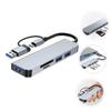 Artibetter USB Hub Adapter Type-c USB Dock Card Readers High-Speed Data Transfer for Laptop and Computer view 3