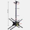 JDJXYNSRT tv Stand Tv Stand Dual Sided Ceiling Tv Mount Bracket, Full Motion 360 Rotation Tv Bracket Fits 32-75 Inch Flat Panel Televisions(4.5m) view 2