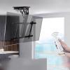 JDJXYNSRT Motorized Ceiling TV Mount, Fits 32-70/50-90 Inch TVs Motorized TV Stand, Hidden Drop Down TV Lift, Telescopic Electric TV Lift with Auto Lifting, 0-85 Flip Down, Motori view 1