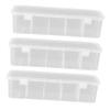 ABOOFAN 3pcs Multi-Compartment Hair Accessories Organizer for Hair Ties Clips and Data Cables Space-Saving Storage for Home and Travel view 1