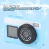 Digital Camera 48MP, Underwater Vlogging Camera with 1.44 Inch Front Screen and 2.88 Inch Rear Screen, 18x Zoom, with Fill Light, Filters (Blue) view 3