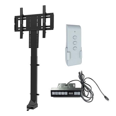 JDJXYNSRT Motorized Tv Mount - Telescopic Electric TV Lift with Auto Lifting, Adjustable Electric TV Lift with Can Be Hidden in The Cabinet, Fits 32-75 Inch Ultra Slim TVs, Travel