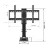 JDJXYNSRT Motorized Tv Mount - Telescopic Electric TV Lift with Auto Lifting, Adjustable Electric TV Lift with Can Be Hidden in The Cabinet, Fits 32-75 Inch Ultra Slim TVs, Travel view 2