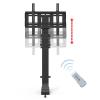 JDJXYNSRT Motorized Tv Mount - Telescopic Electric TV Lift with Auto Lifting, Adjustable Electric TV Lift with Can Be Hidden in The Cabinet, Fits 32-75 Inch Ultra Slim TVs, Travel view 3