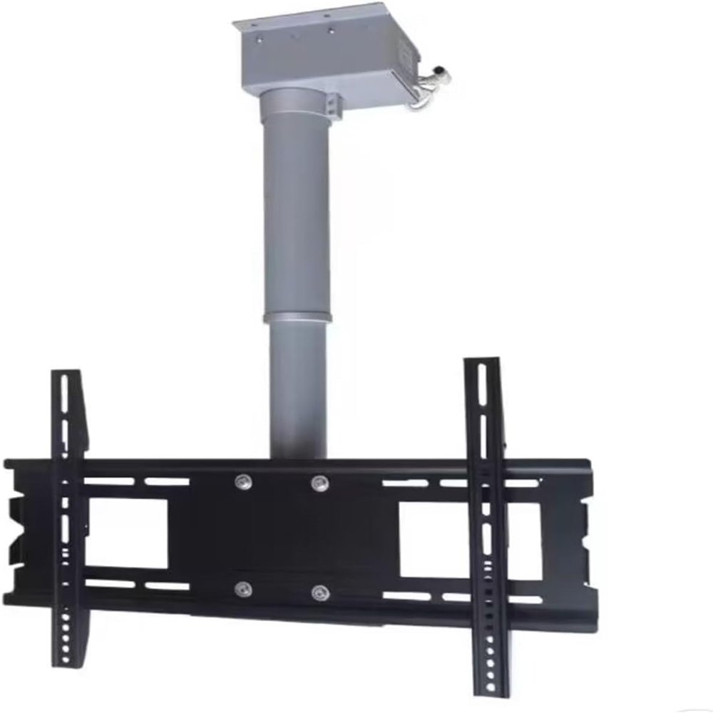 JDJXYNSRT Electric Ceiling TV Mount, Ceiling TV Bracket, Adjustable Ceiling TV Mount Bracket, Motorized TV Mount, TV Lift Mechanism with Remote(60cm)