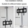 JDJXYNSRT Electric Ceiling TV Mount, Ceiling TV Bracket, Adjustable Ceiling TV Mount Bracket, Motorized TV Mount, TV Lift Mechanism with Remote(60cm) view 3