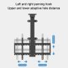 JDJXYNSRT Ceiling Mount for TV, Height Adjustable Swivel Ceiling TV Mount for 32-70 Inch Flat & Curved TV Up to 60kg Max VESA 600x400mm(Lifting 730-1730mm) view 4