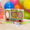 Fun Express 8" x 5" Retro Boom Box Phone Amplifiers with Microphone Props - 12 Pieces view 4