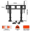 JDJXYNSRT Adjustable Height Electric TV Lift - Motorized Ceiling TV Mount with Remote Control, Telescopic Electric TV Lift with Auto Lifting, Fits 55-120 Inch Motorized TV Stand(90 view 2