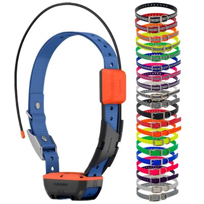Conkey's Garmin T20 Bundle with Choice of Color Collar Strap, Tracking Only, Dog Device with Collar Strap (Black Reflective)