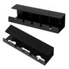 Mikikit 2pcs Desk Cable Organizer for Under Desk Wire Management Self-Adhesive Holder Large Capacity Storage for Home Office and Study Rooms view 1
