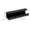 Mikikit 2pcs Desk Cable Organizer for Under Desk Wire Management Self-Adhesive Holder Large Capacity Storage for Home Office and Study Rooms view 2