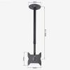 JDJXYNSRT TV Wall BracketTV Stand tv Wall Mount Full Motion Hanging Ceiling TV Mount, 360 Swivel and Tilt Ceiling TV Bracket, Fits Most 14-37 Inch TVs, Max TV Weight 66 Lbs view 2