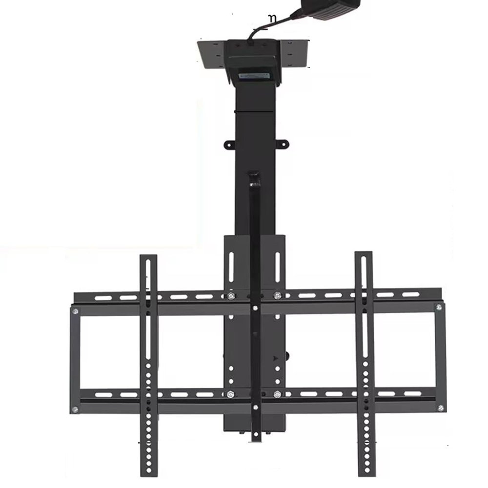 JDJXYNSRT Adjustable Ceiling TV Mount Bracket, with Remote Control Motorized TV Mount, Hanging TV Mount Bracket, Electric TV Lift and Memory Setting, for 32" - 75" TVs Up to 50kg/1