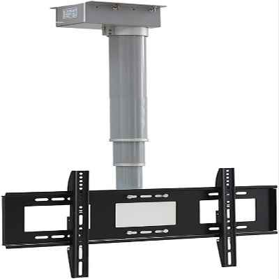 JDJXYNSRT Electric Ceiling TV Mount, Motorised TV Bracket, Adjustable Ceiling TV Mount Bracket - Motorized TV Mount, Electric TV Lift with Remote Control(60cm)