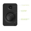 Kanto REN MB Bluetooth Powered Bookshelf Speakers - Matte Black Pair with 6 Year Amber Protection Plan (2024) view 4