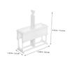 Garneck Slice Plastic Storage Rack for Microscope Slides Staining Holder for Lab Use view 2