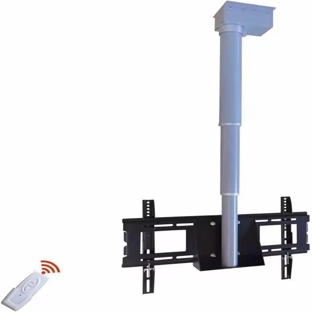 JDJXYNSRT Electric Ceiling TV Mount, Ceiling TV Bracket, Motorized TV Lift Bracket, Motorized Ceiling TV Mount with Remote Control(60-130cm)