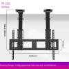 JDJXYNSRT Motorized Ceiling TV Mount, Adjustable Height Electric TV Lift with Remote Control, Telescopic Electric TV Lift with Auto Lifting, Fits 55-120 Inch Motorized TV Stand (Si view 2
