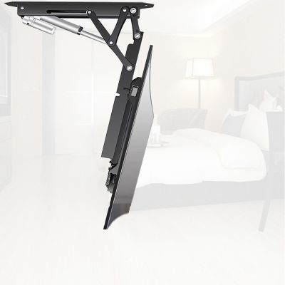 JDJXYNSRT Motorized Ceiling TV Mount, Hidden Drop Down TV Lift, Telescopic Electric TV Lift with Auto Lifting, 0-85 Flip Down, Fits 32-70 Inch TVs Motorized TV Stand