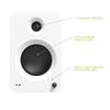 Kanto REN MW Bluetooth Powered Bookshelf Speakers - Matte White Pair with 5 Year Amber Protection Plan (2024) view 4