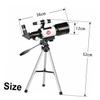DIYEAH 1set Astronomical Monocular Telescope with Tripod Phone Clip Lightweight Design for Stargazing Exploring for Boys and Girls Beginners view 2