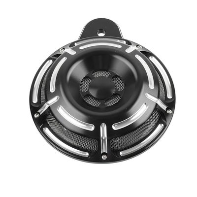 Cnaloo12 1 Pc Horn Speaker Cover Aluminum E For Harley Big Twin 91-23(For Evo/For Twin Cam/For M8)