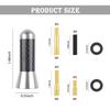 Carbon Fiber Car Antenna Includes 2 Pad & 4 Screws,Short Antennas for Decoration Compatible with Ford Infiniti Scion Toyota,Automotive Exterior Accessories Replacement (Silver) view 2