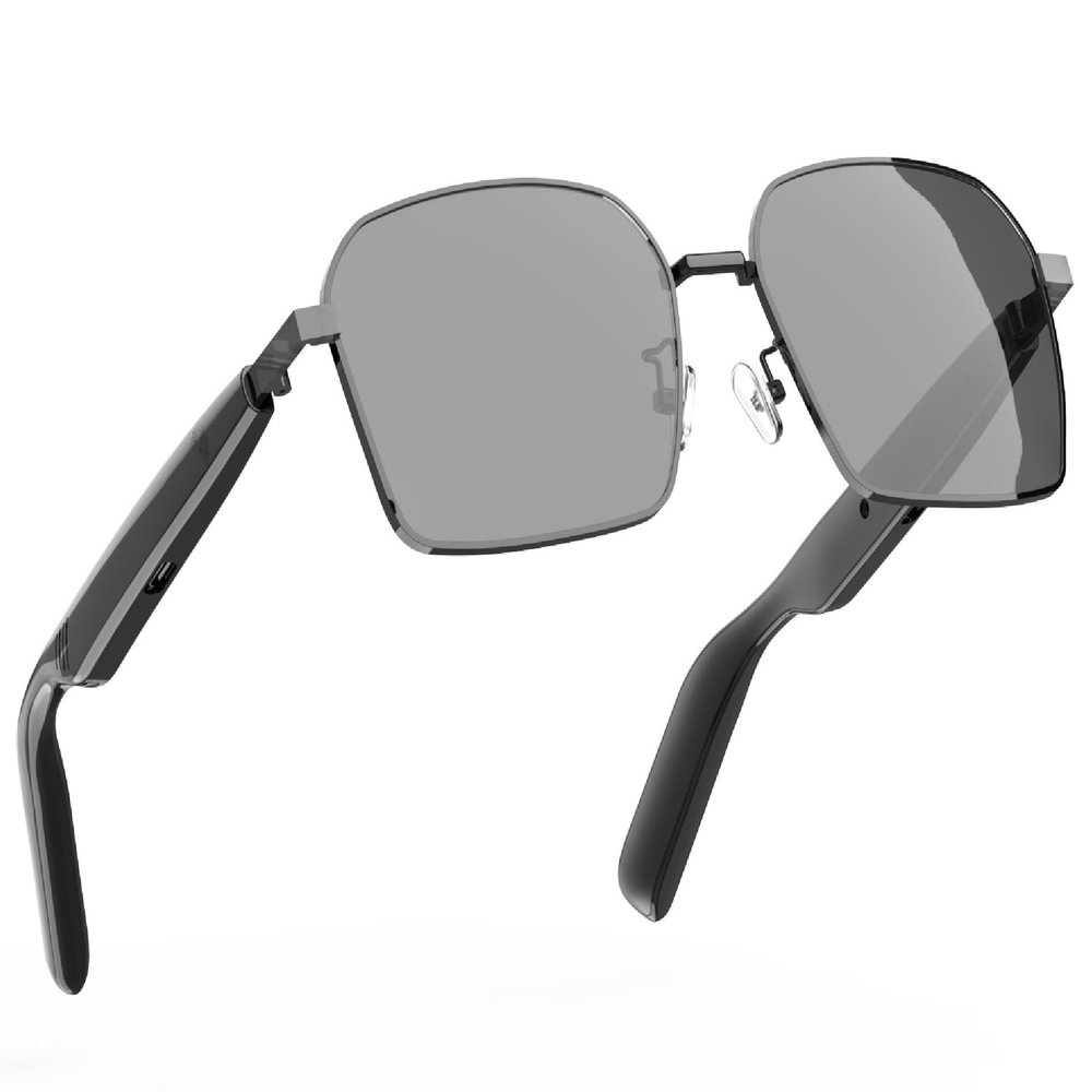 Boannice Smart Sunglasses, Smart Audio Eyewear, Anti-Blue Light UV, Bluetooth 5.4, 8 Hours Play Time, HD Stereo Sound, Suitable for Sports/Office/Driving, Unisex