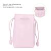 Mtlavishness PU Leather Drawstring Pouch Bag Ultra Soft and Portable for Instant Mini Mirrorless and Digital Cameras During Travel with Size 19.5 X 11.5 X 7.5cm (Pink) view 4