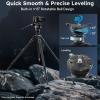 SIRUI SVS60 Carbon Fiber Tripod with S3 Fluid Video Head Kit, 68.5" One-Step Height Adjustment Travel Tripod & Monopods, Modular Compact with Triangular Center Column, 15Leveling, Max Load 13 lbs view 3
