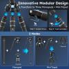 SIRUI SVS60 Carbon Fiber Tripod with S3 Fluid Video Head Kit, 68.5" One-Step Height Adjustment Travel Tripod & Monopods, Modular Compact with Triangular Center Column, 15Leveling, Max Load 13 lbs view 4